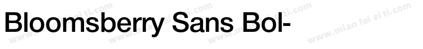 Bloomsberry Sans Bol字体转换